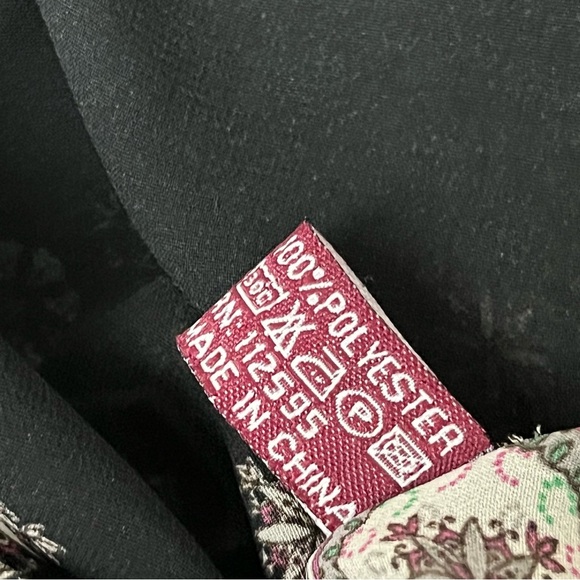 Kimono Cardigan Blouse Chiffon Paisley  Boho Beach Sheer Long Lined Coastal Goth - Picture 6 of 8